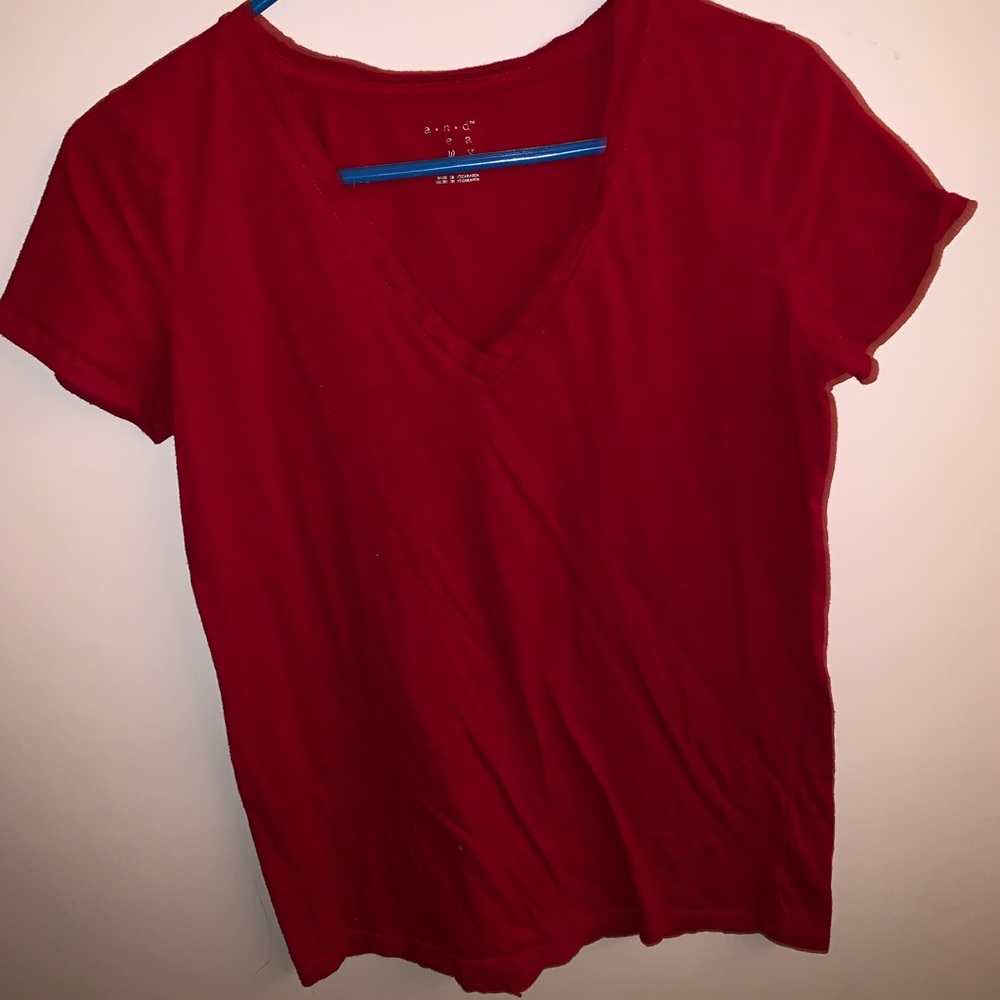 red v neck